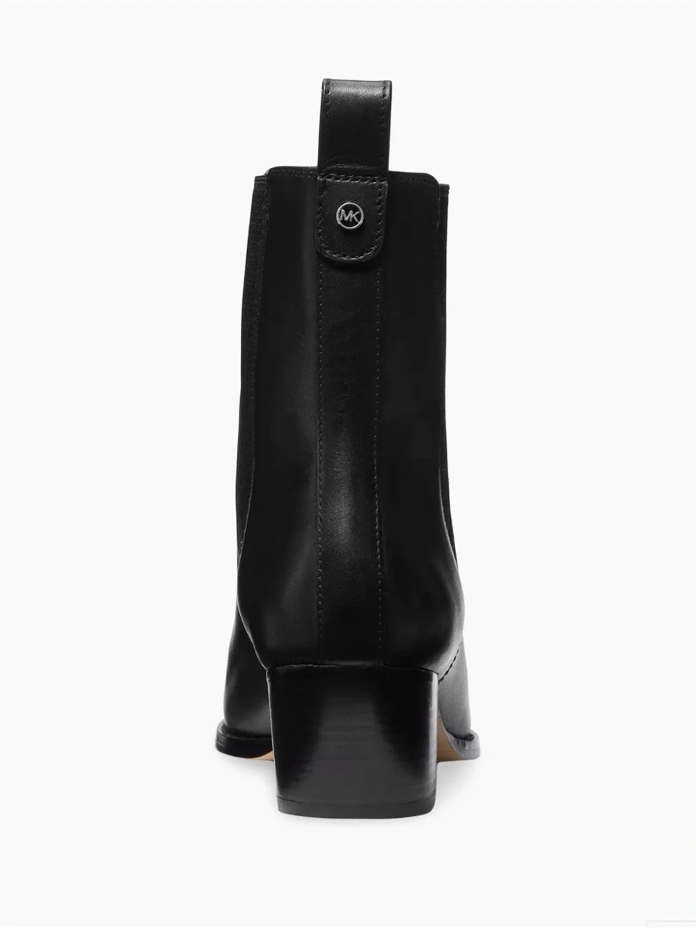 Michael Kors Black Leather Pointed Chelsea Ankle Boot